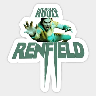 Renfield movie Nicolas Cage Nicholas Hoult design ironpalette Sticker